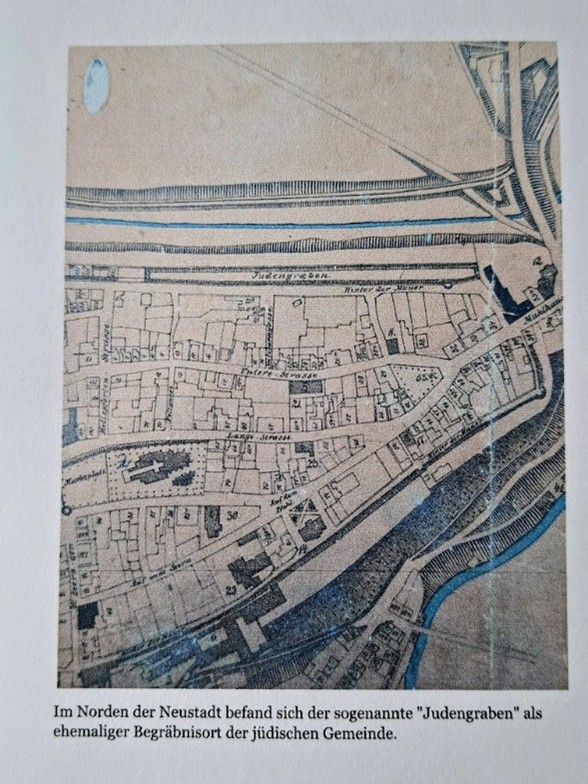 Karte des Friedhofs im Norden der Neustadt